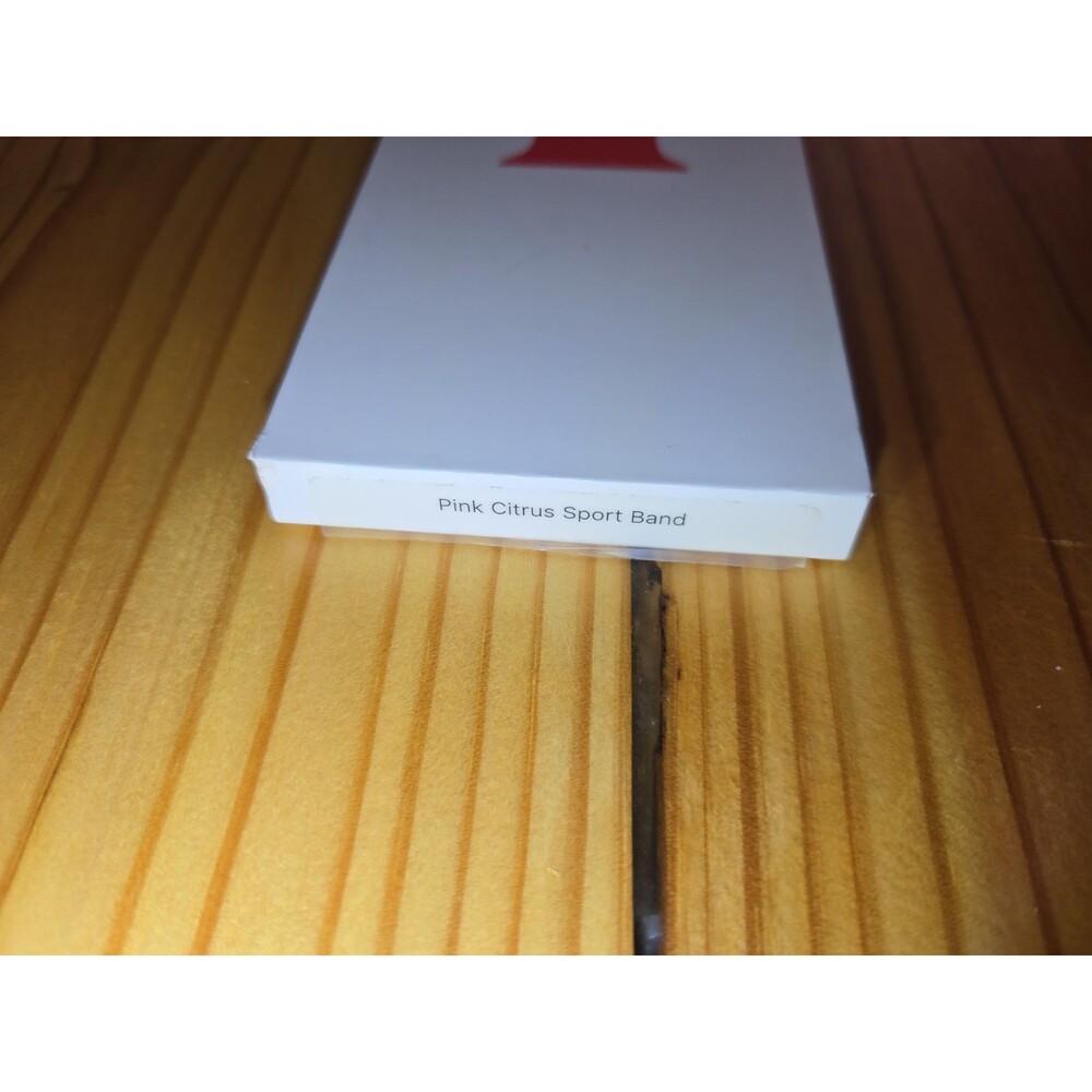 Apple Watch 40mm Pink Citrus Sport Band Genuine OEM Fluoroelastomer Open Box - Picture 6 of 8